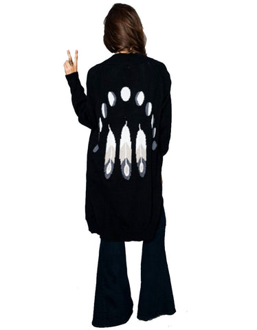Show Me Your Mumu Big Bang Sweater in Feather Eclipse