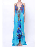 Shahida Parides Lotus 3-Way Style Dress in Azure - SWANK - Dresses - 1