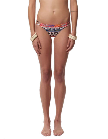 Mara Hoffman Samba Wraparound Bikini Top in White Plum