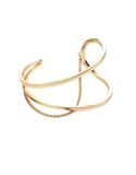 Jenny Bird River Cuff in High Polish Gold - SWANK - Jewelry - 1