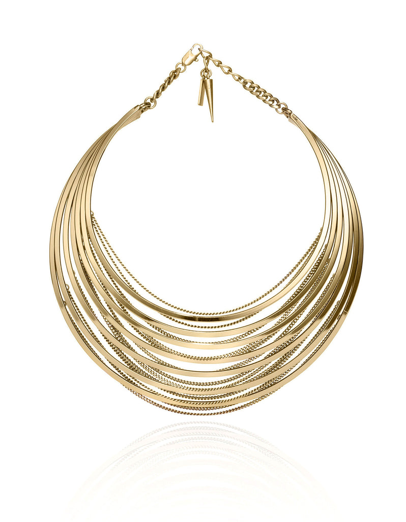 Jenny Bird Illa Collar in High Polish Gold - SWANK - Jewelry - 1