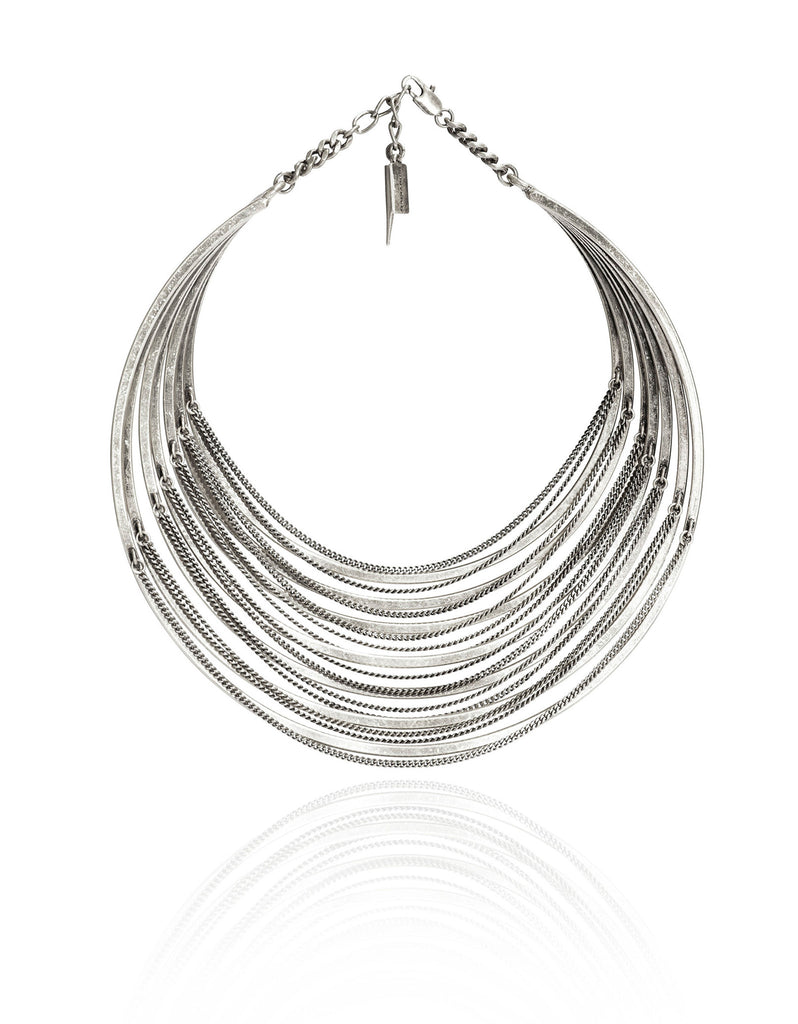 Jenny Bird Illa Collar in Silver - SWANK - Jewelry - 3