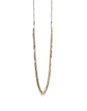 Jenny Bird Palm Rope Necklace in Gold/Grey - SWANK - Jewelry - 1