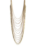 Jenny Bird Palm Meris Necklace in Gold - SWANK - Jewelry