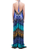 Shahida Parides Blue Jay 3-Way Style Dress in Blue - SWANK - Dresses - 7