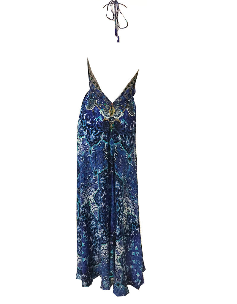 Shahida Parides 3-Way Style Long Dress in Blue - SWANK - Dresses - 2