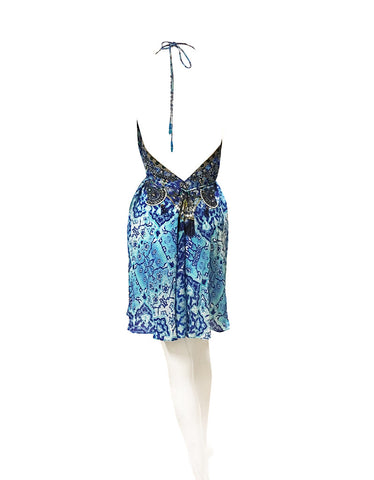 Shahida Parides Short 3-Way Style Dress in Sky Blue