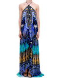 Shahida Parides Blue Jay 3-Way Style Dress in Blue - SWANK - Dresses - 4