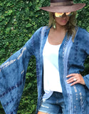 Runway Vagabond Alanis Tie Dye Duster in Blue