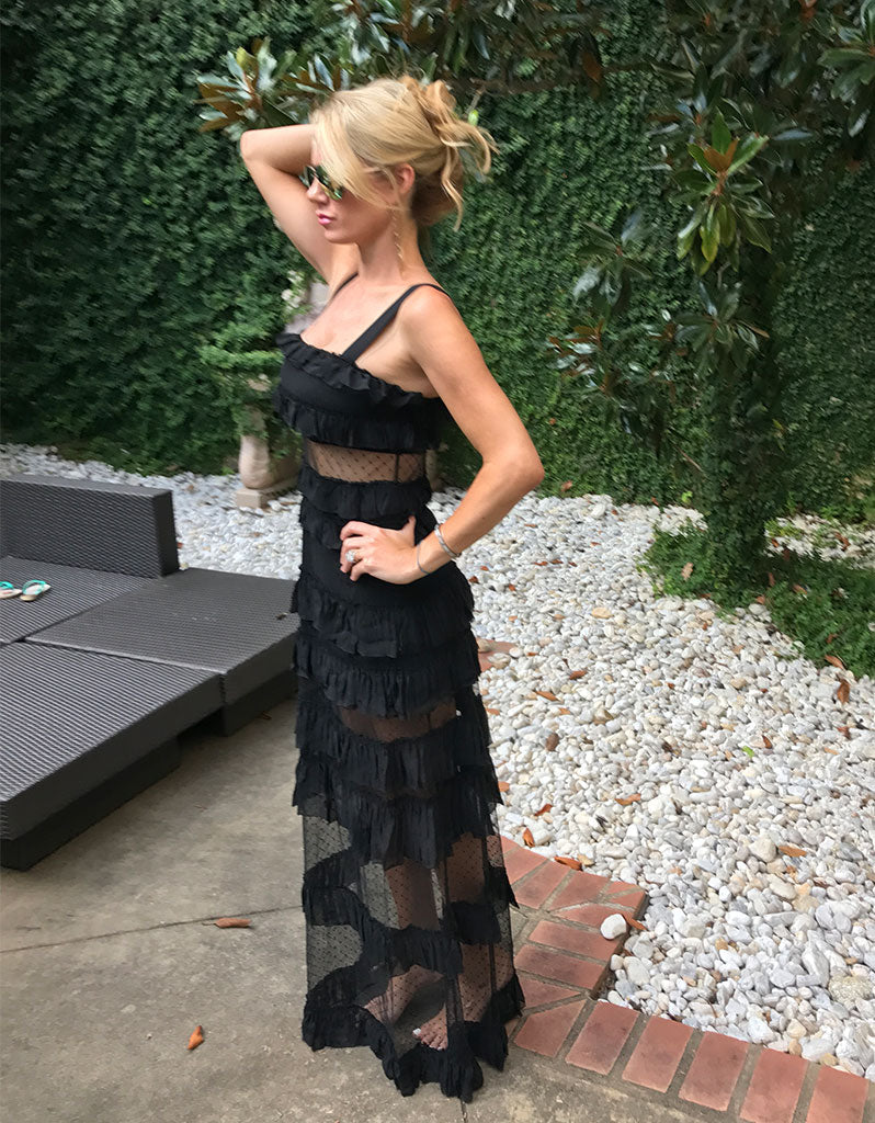 Alexis Coral Dress in Black
