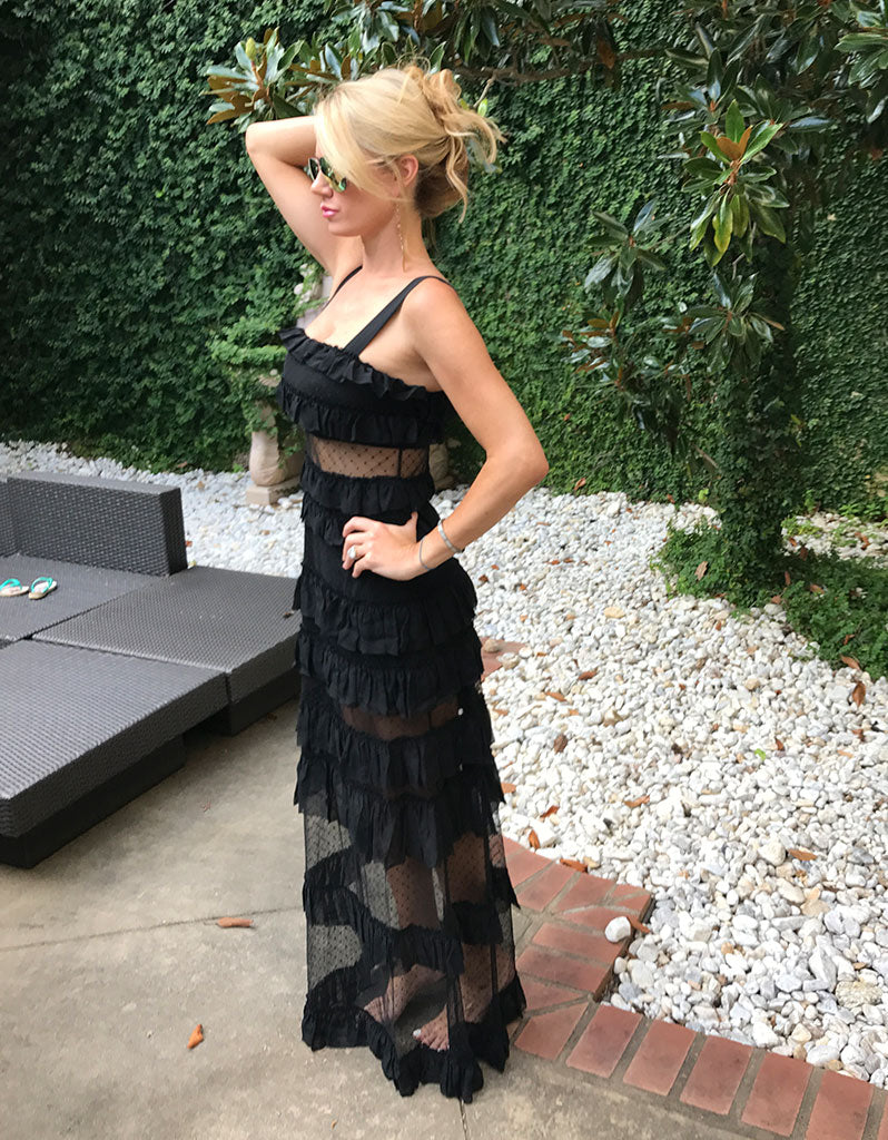 Alexis Coral Dress in Black