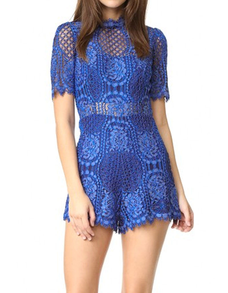 Alexis Heidi Romper in Passionate Blue - SWANK - Jumpsuits - 2