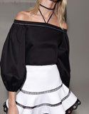 Alexis Karen Top in Black - SWANK - Tops - 2