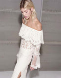 Alexis Laurena Top in Ivory - SWANK - Tops - 1