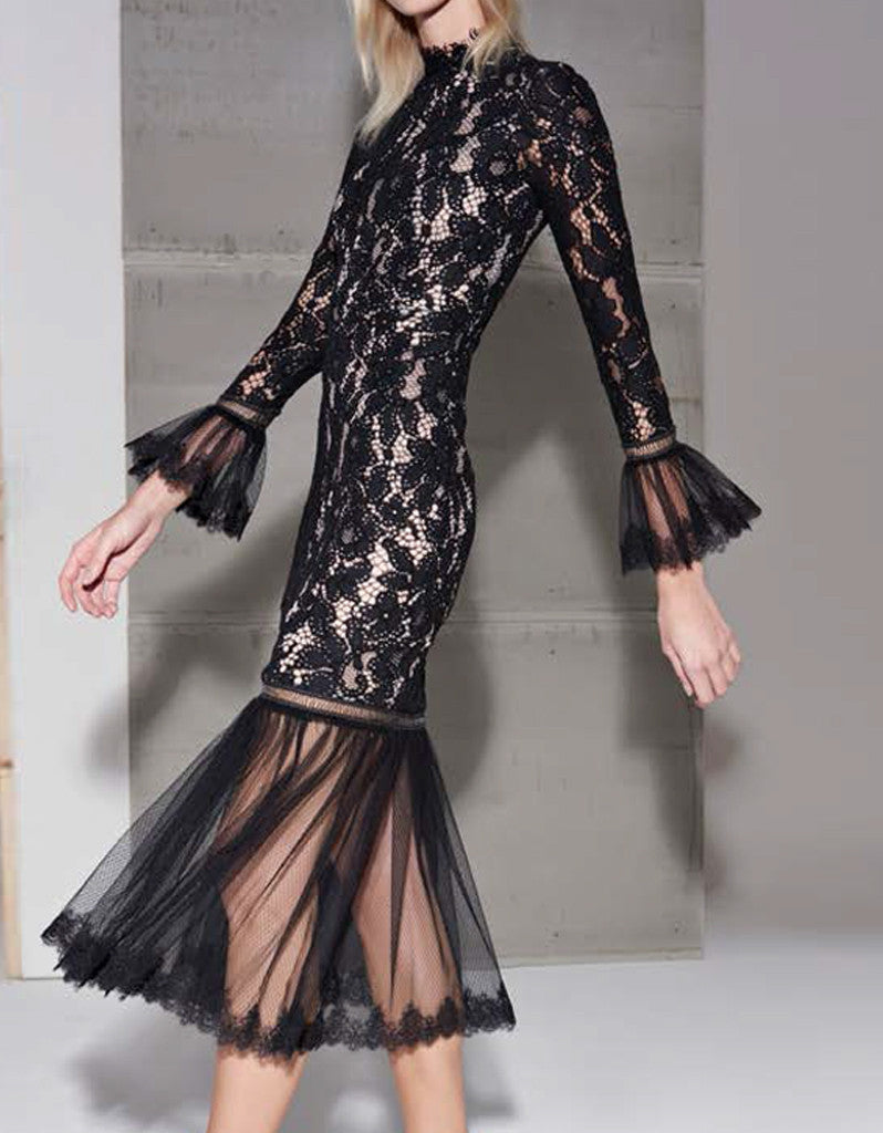 Alexis Lettice Dress in Black - SWANK - Dresses - 2