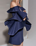 Alexis Rachel Dress in Navy Blue - SWANK - Dresses - 2