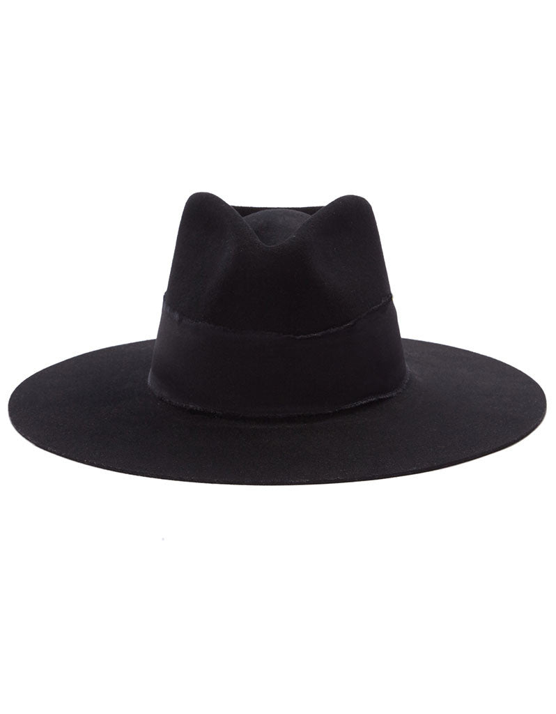 Janessa Leone Aya Black Hat - SWANK - Hats - 1