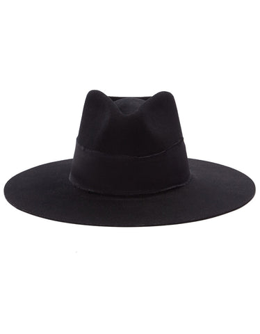 Janessa Leone Majori Leather Brim Hat