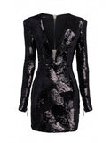 Alex Perry Blondell Sequin Mini Dress