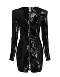 Alex Perry Blondell Sequin Mini Dress