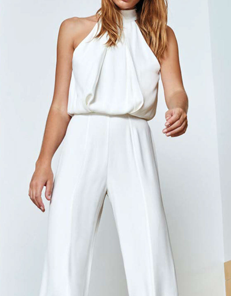 Alexis Sang Jumpsuit in Off White - SWANK - Jumpsuits - 2