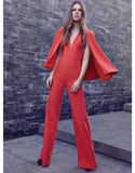 Alexis Amadeo Jumpsuit with Cape - SWANK - Jumpsuits - 1