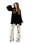 Show Me Your MuMu Bam Bam Bells in Fairytale Flower Rainbow - SWANK - Pants - 2