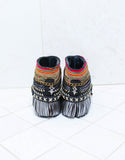 Custom Made Boho Sandals in Black | SIZE 38 - SWANK - Shoes - 5
