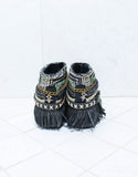 Custom Made Boho Sandals in Black | SIZE 41 - SWANK - Shoes - 4