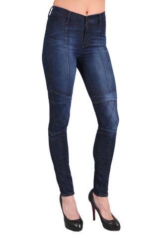 Black Orchid Motorcycle Jegging in Russian Navy