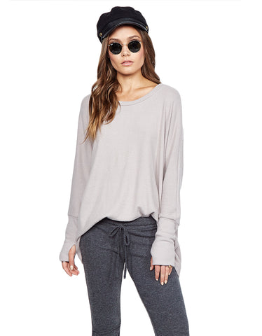 Game Changer Ombre Cocoon Cardigan in White/Taupe