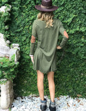 Bridgehampton Elbow Patch Cardigan in Olive