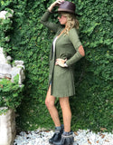 Bridgehampton Elbow Patch Cardigan in Olive