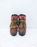 Custom Made High Heel Boho Boots in Brown | SIZE 39 - SWANK - Shoes - 3