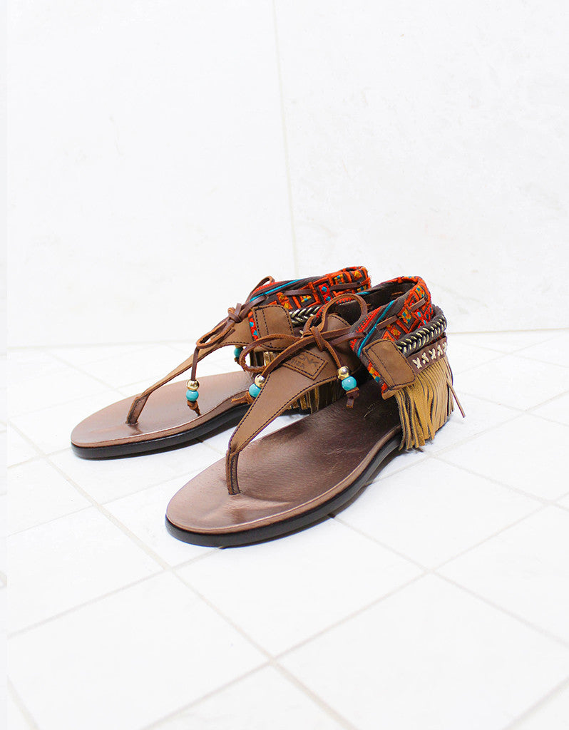 INDIE BOHO SANDALS - BROWN - SWANK - Shoes - 2