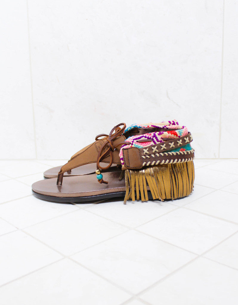 INDIE BOHO SANDALS - BROWN - SWANK - Shoes - 7