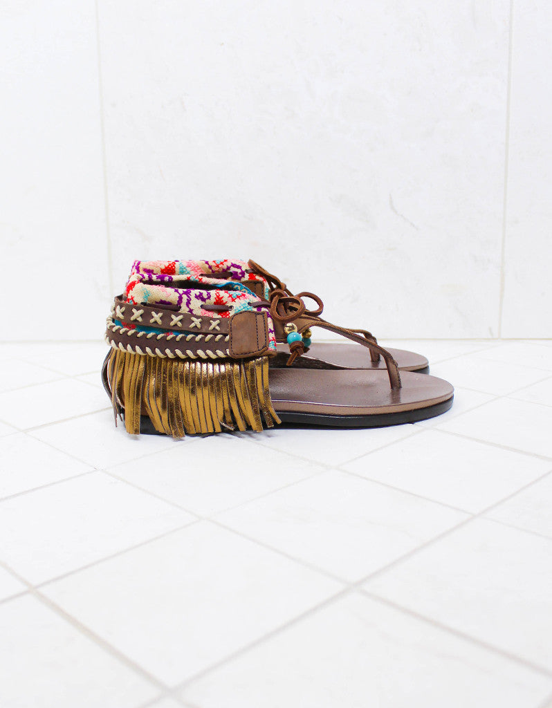 INDIE BOHO SANDALS - BROWN - SWANK - Shoes - 8