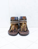 Custom Made Boho Sandals in Brown | SIZE 39 - SWANK - Shoes - 3