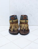 Custom Made Boho Sandals in Brown | SIZE 39 - SWANK - Shoes - 3
