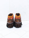 Custom Made Boho Sandals in Brown | SIZE 41 - SWANK - Shoes - 5