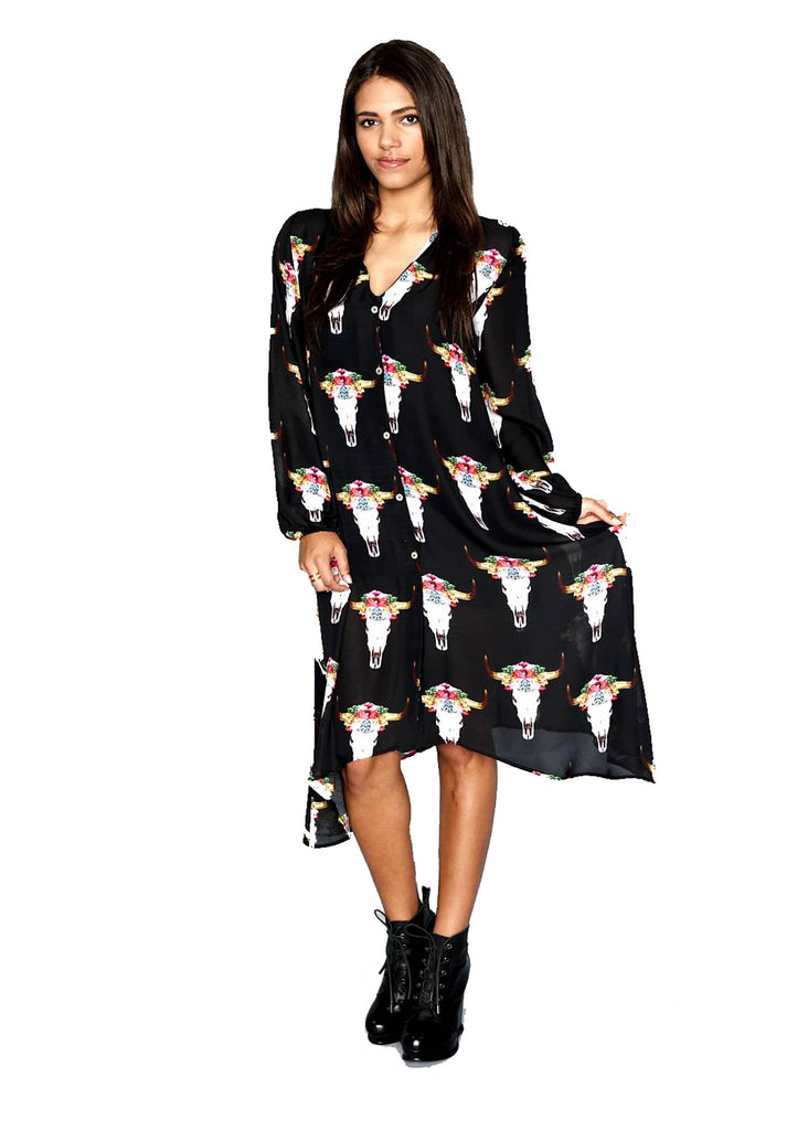 Show Me Your Mumu Butterfly Dress in Wild Wyoming - SWANK - Dresses - 1