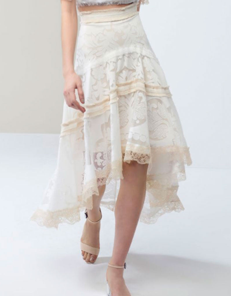 Alexis Belle Skirt in Pearl White - SWANK - Skirts - 2