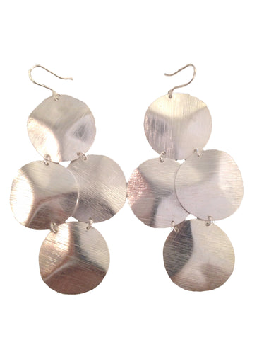 Emily Big Disc Earring in Silver **An Emily Dees Boulden Design**