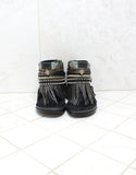 Custom Made Boho Sandals in Black | SIZE 41