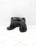 Custom Made Boho Sandals in Black | SIZE 41