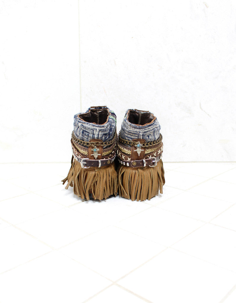 Custom Made Boho Sandals in Brown | SIZE 39