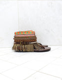 Custom Made Boho Sandals in Brown | SIZE 39