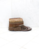 Custom Made Boho Sandals in Brown | SIZE 40