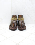 Custom Made Boho Sandals in Brown | SIZE 41