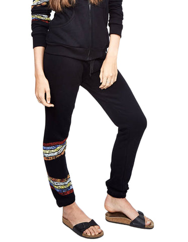 Michael Lauren Plato Sweatpant in Dark Navy Storm